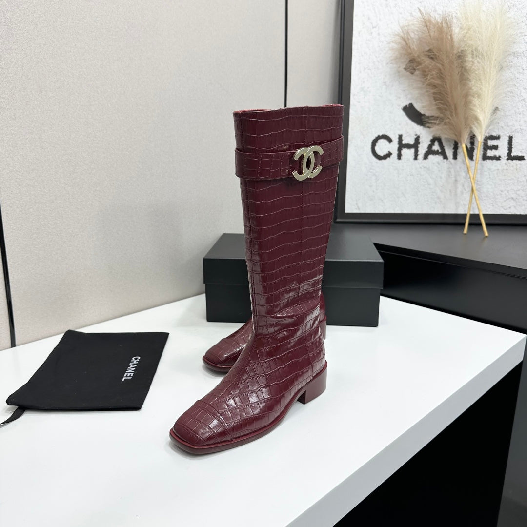 Chanel 2026 Metiers D'art Boots 45mm Suede Cowhide 986193
