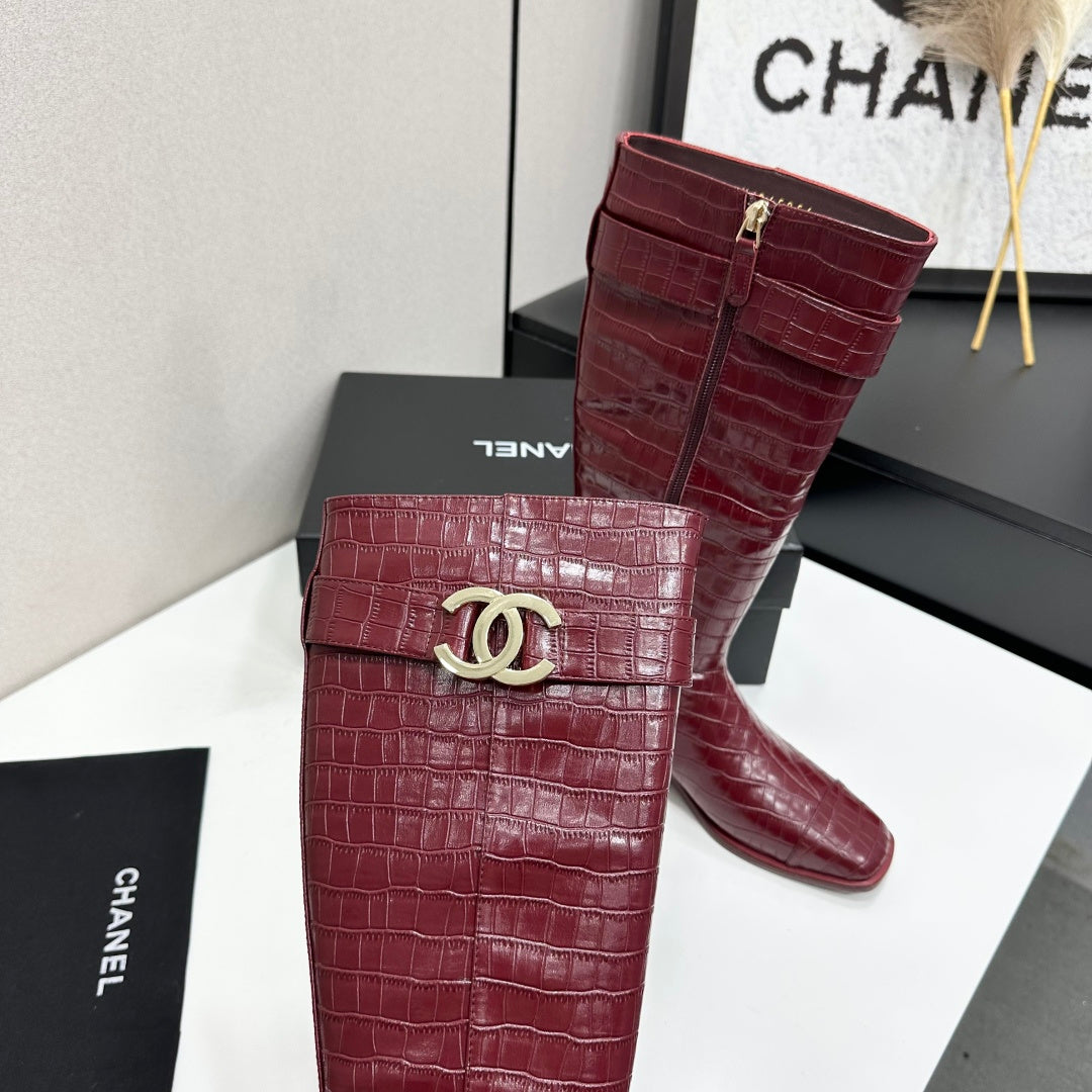 Chanel 2026 Metiers D'art Boots 45mm Suede Cowhide 986193