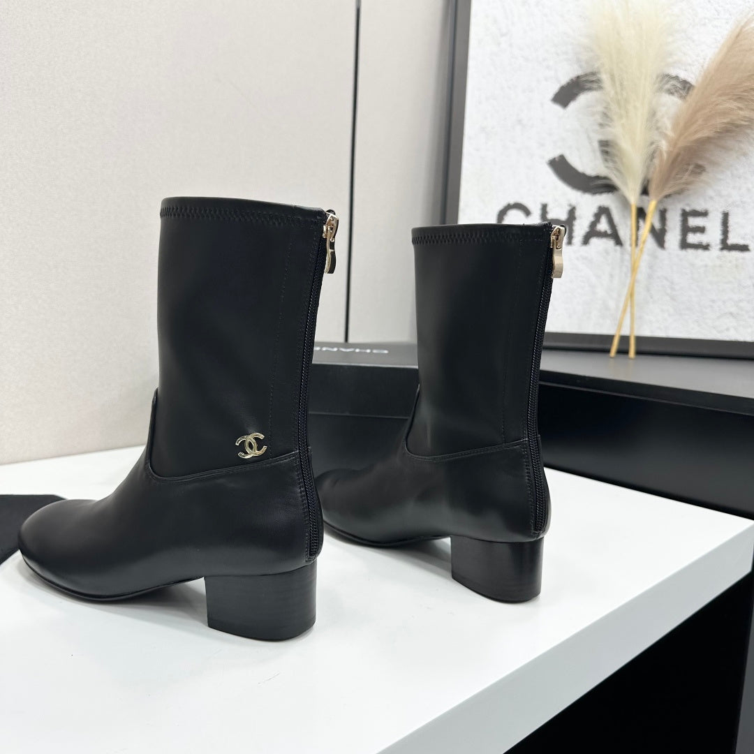 Chanel 2026 Short Boots 35mm Suede Leather 985644
