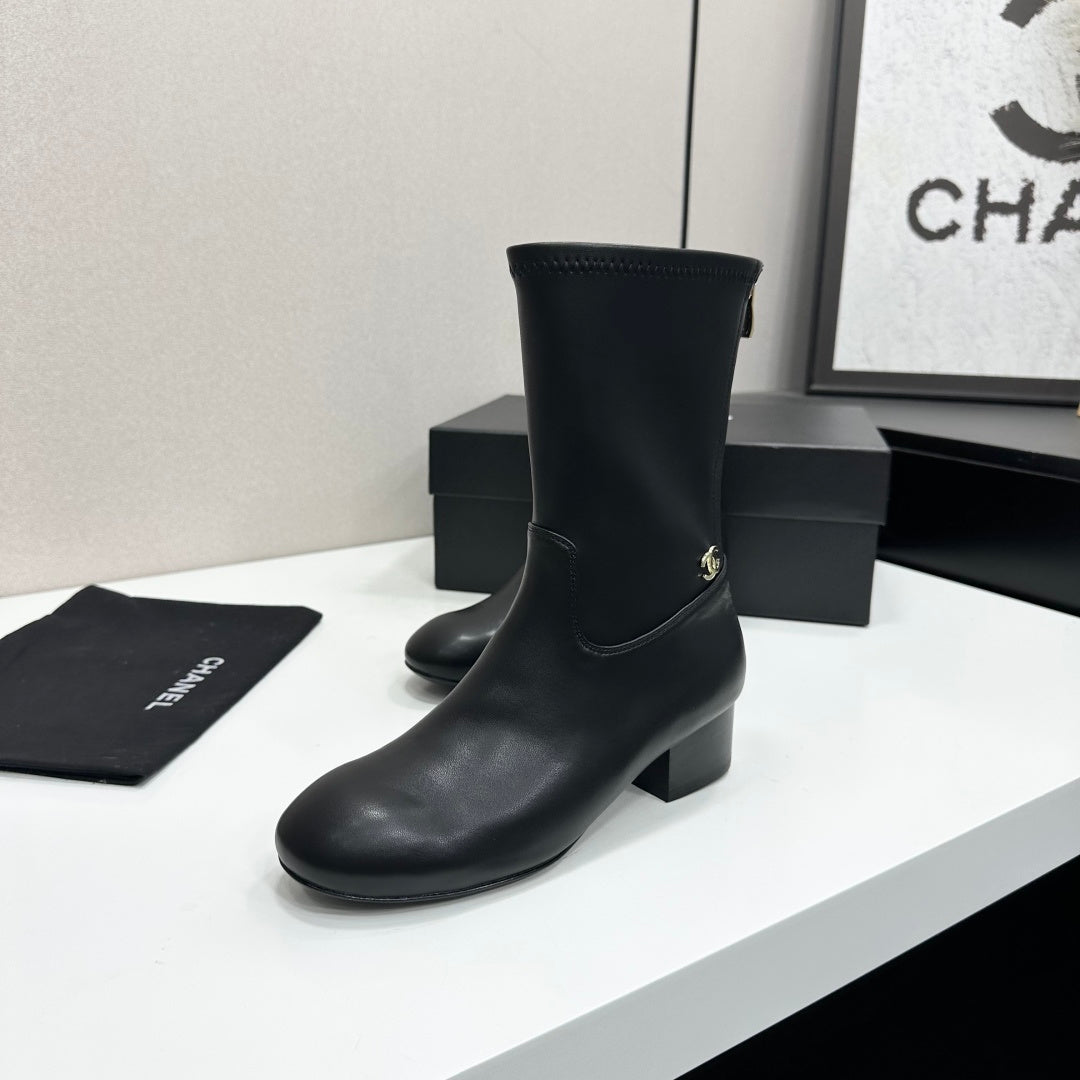 Chanel 2026 Short Boots 35mm Suede Leather 985644