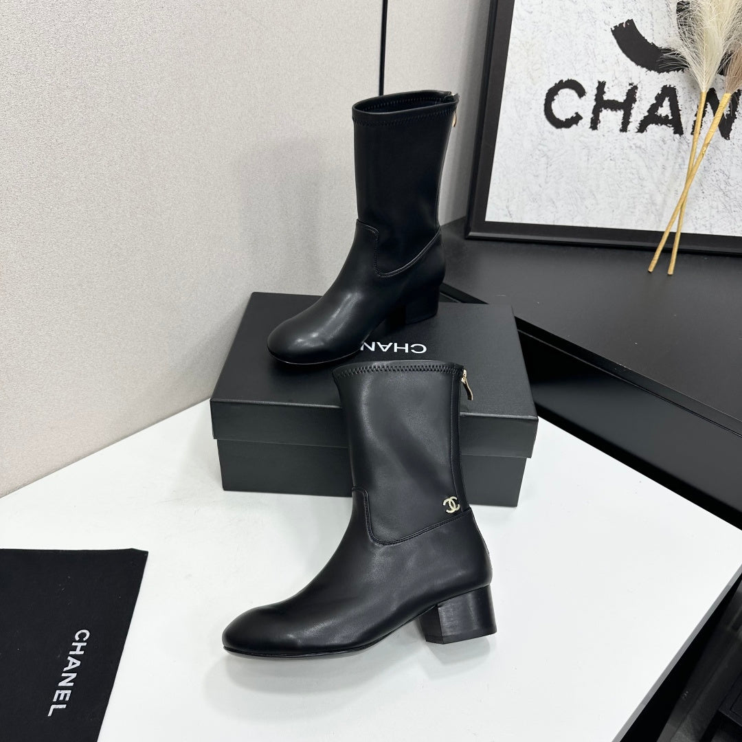 Chanel 2026 Short Boots 35mm Suede Leather 985644