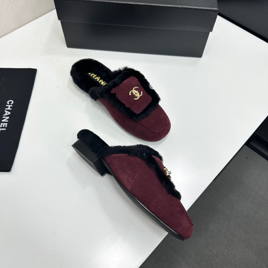 Chanel 2026 Double C Mule Suede Cowhide 985898