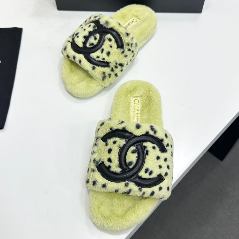 Chanel 2026 Polka Dot Pattern Sandals Wool 985906