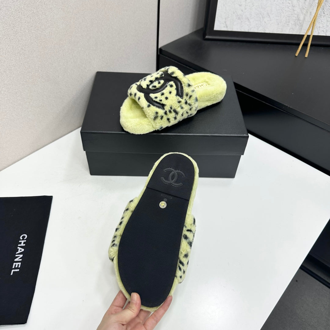 Chanel 2026 Polka Dot Pattern Sandals Wool 985906