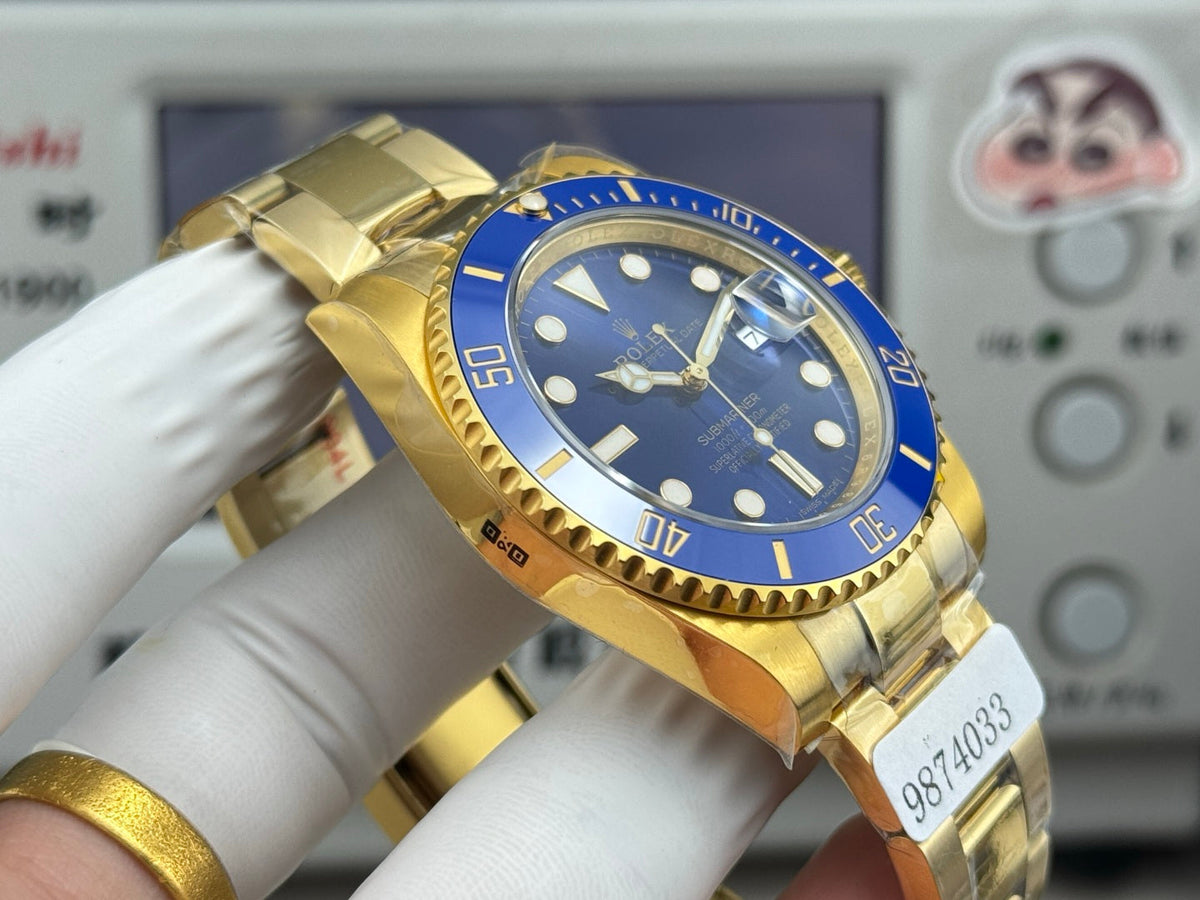 Rolex Submariner Date 41mm Gold Case Blue Ceramic Dial