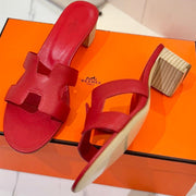 HM Oasis Sandals Red Cowhide 294842