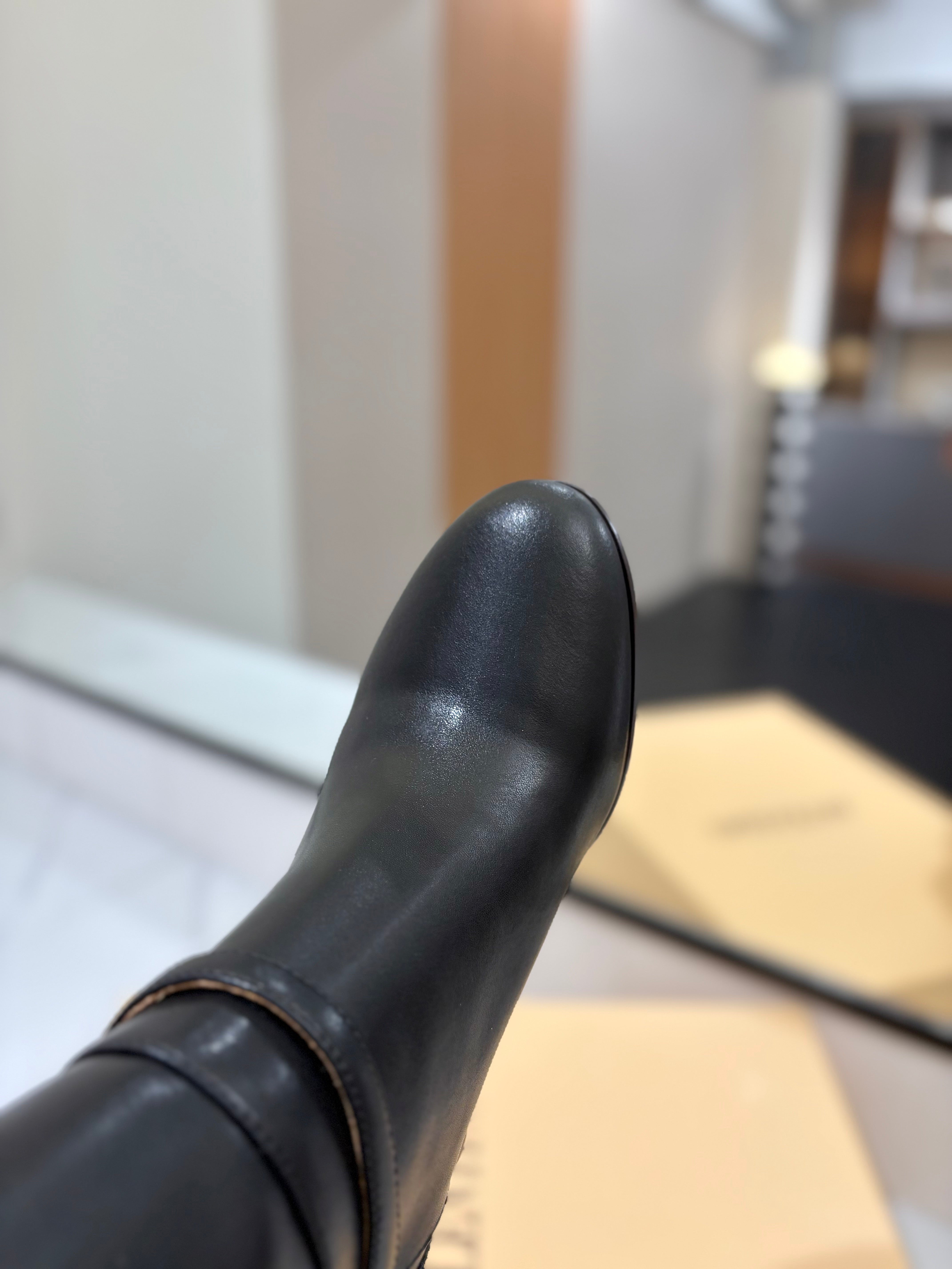 Valentino 2025 Pattie High Boot Black Calfskin 560743