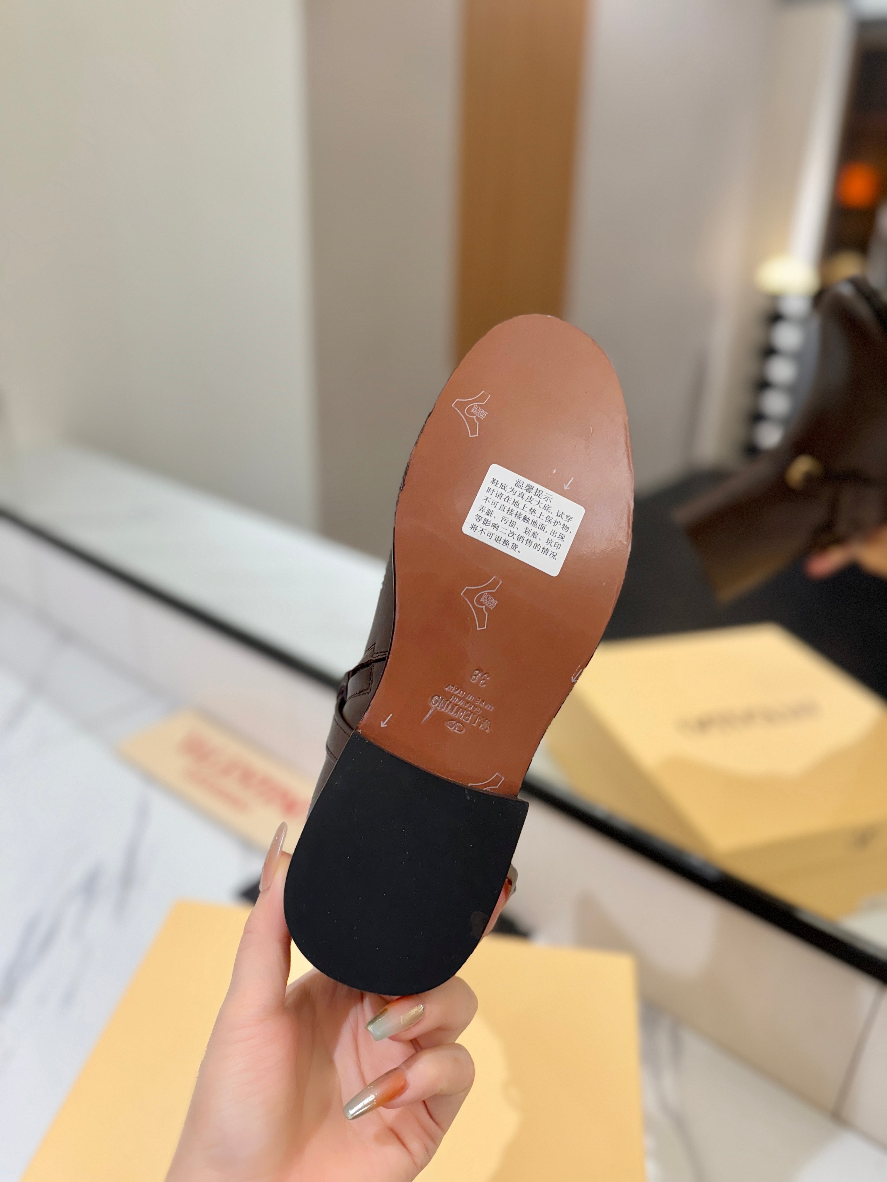 Valentino 2025 Pattie Boot Dark Brown Calfskin 560748