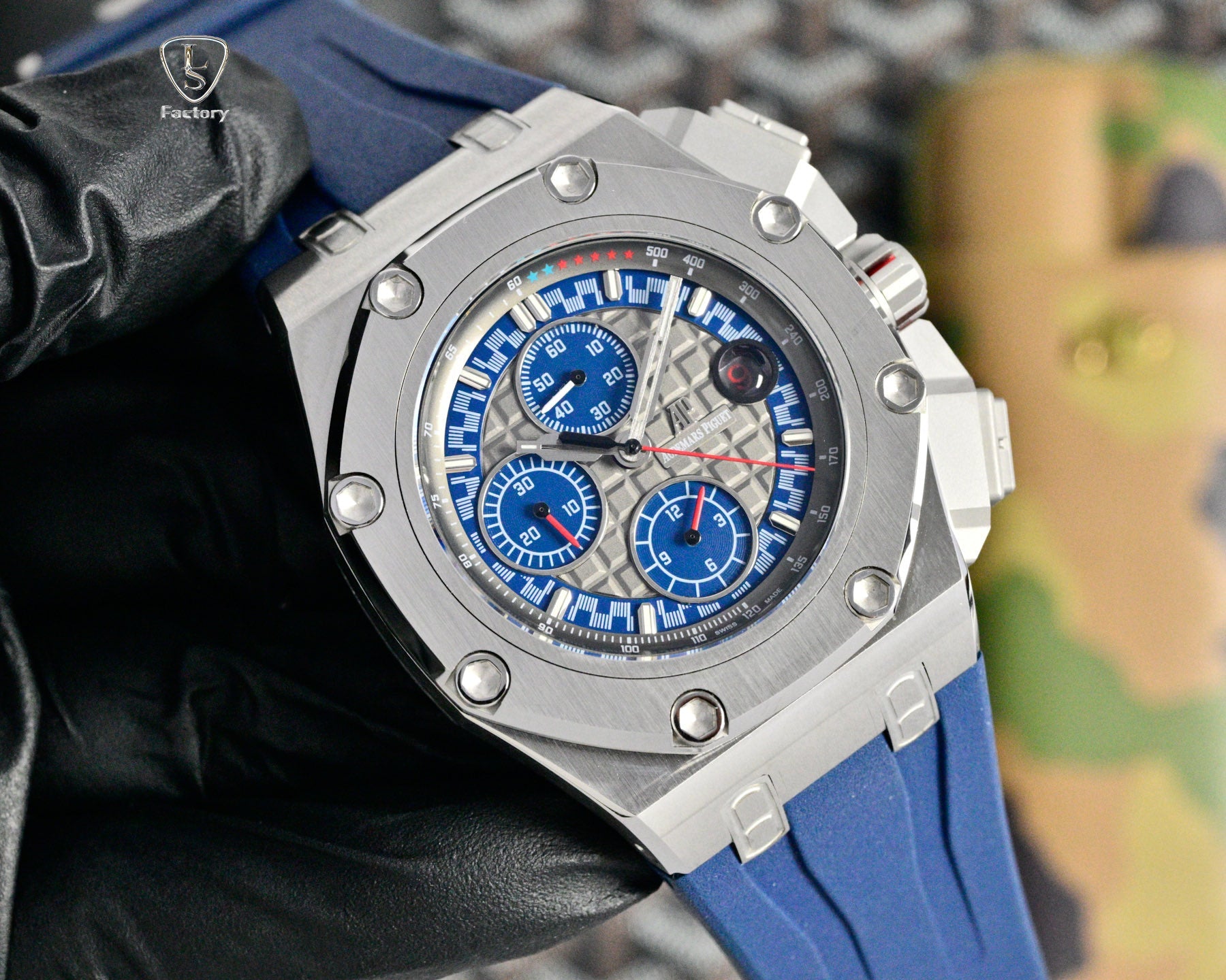 Audemars Piguet Royal Oak Chronograph 41mm Grey Case Grey Blue Dial