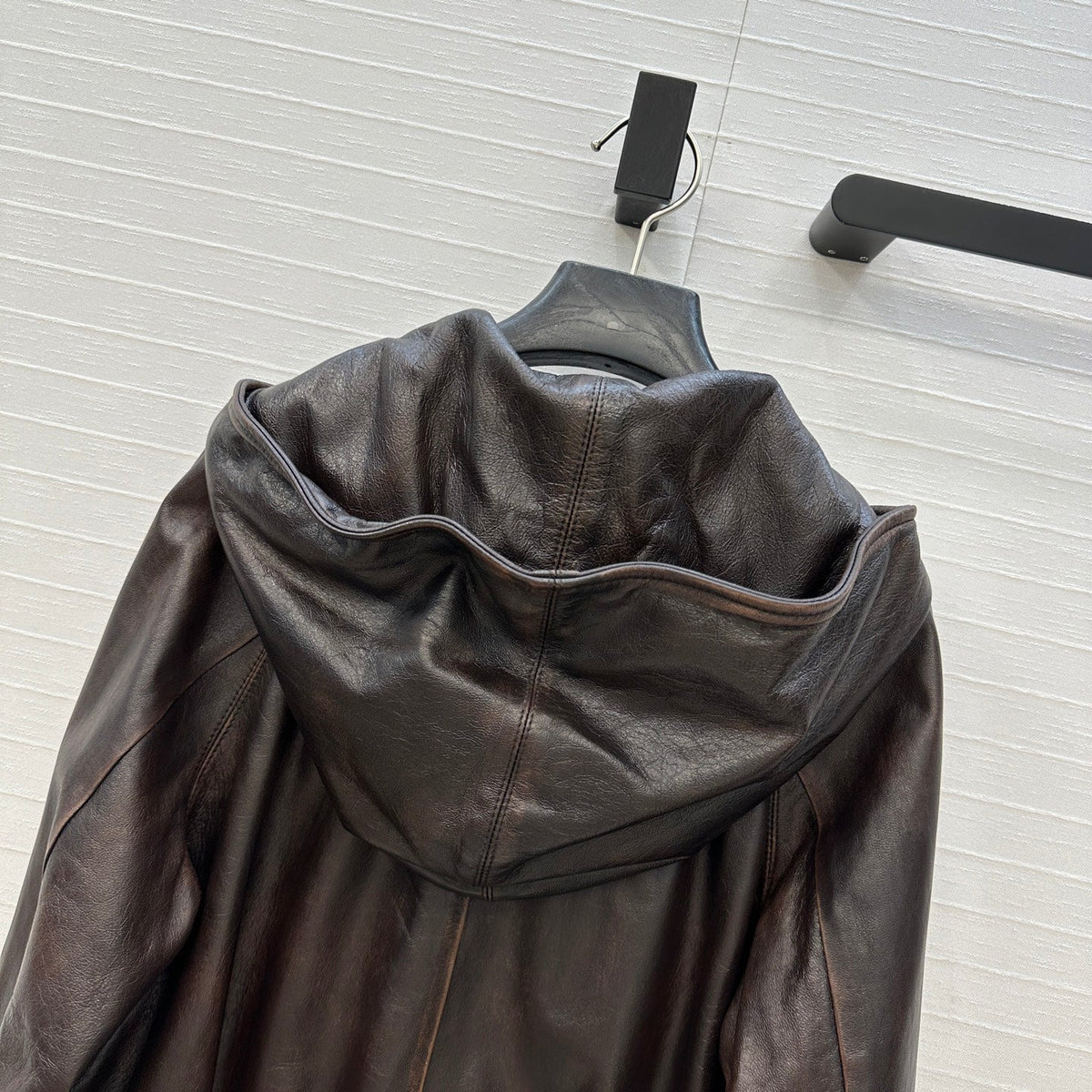 Prada 2025 Leather Jacket Brown Earth