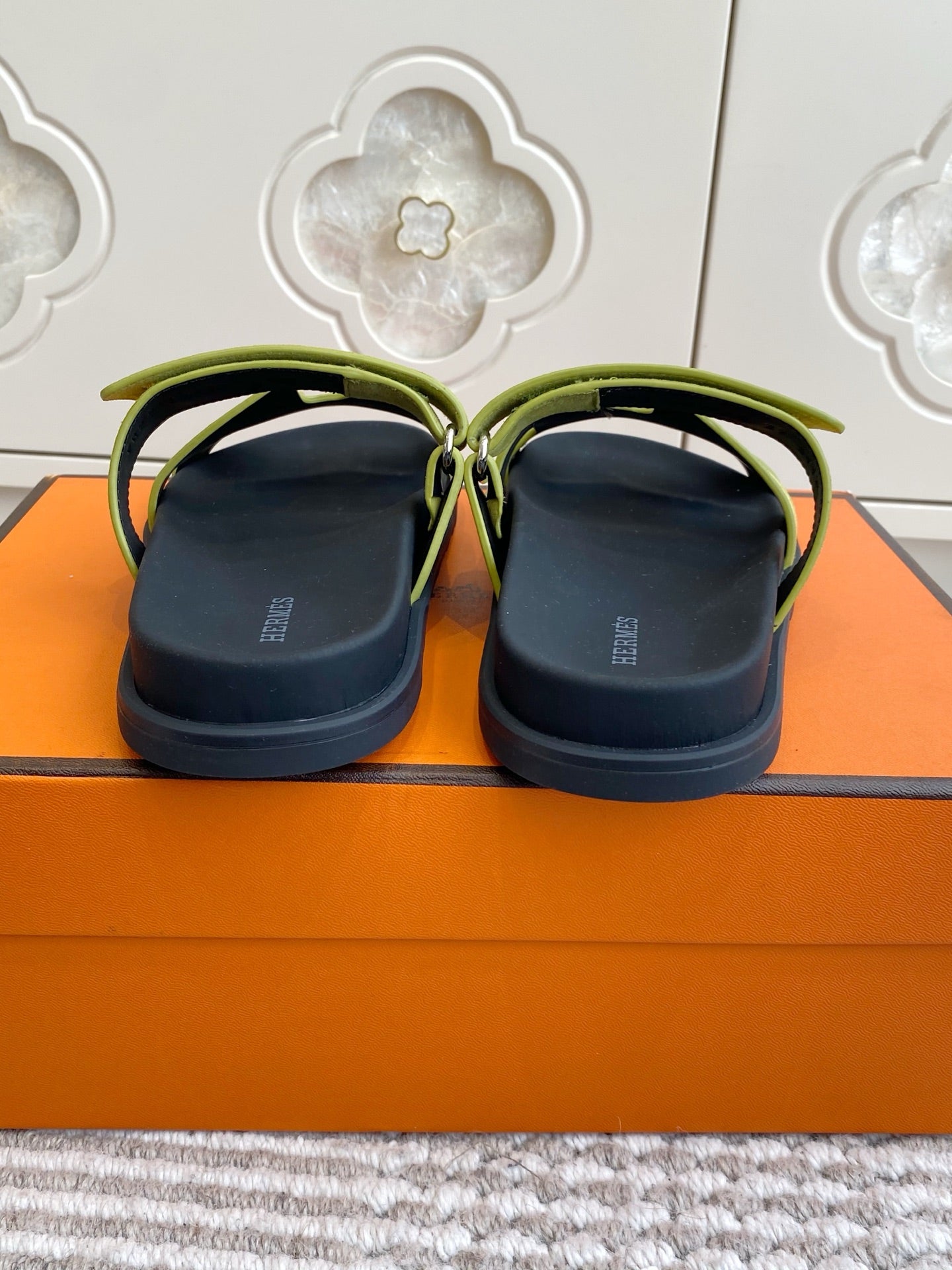 Hermes 2026 Chypre Sandal Suede 595828