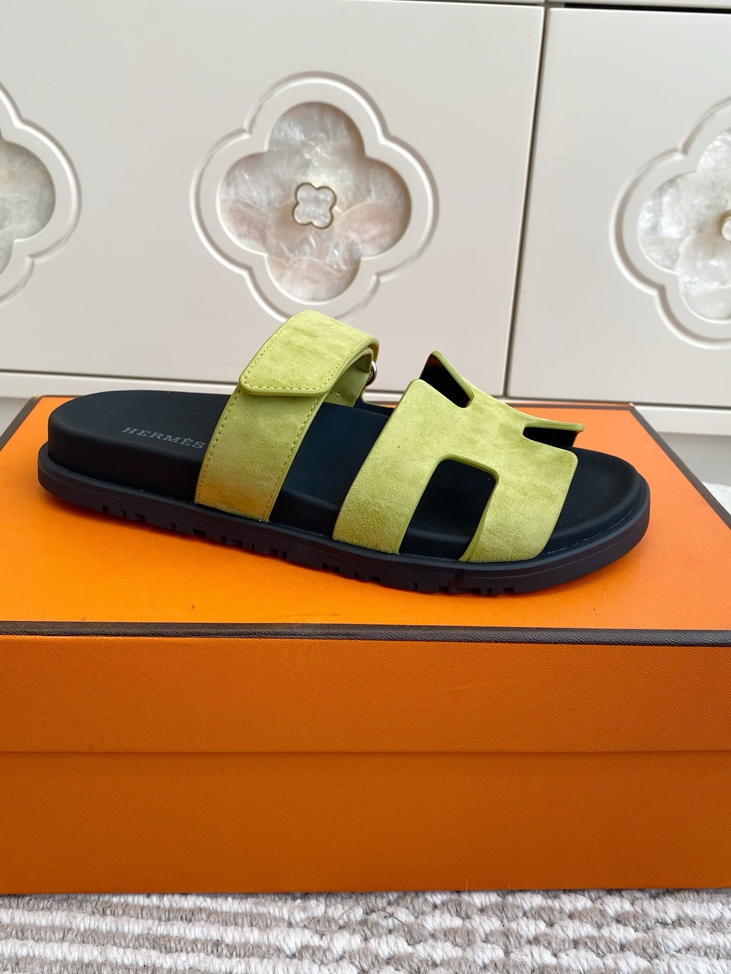 Hermes 2026 Chypre Sandal Suede 595828