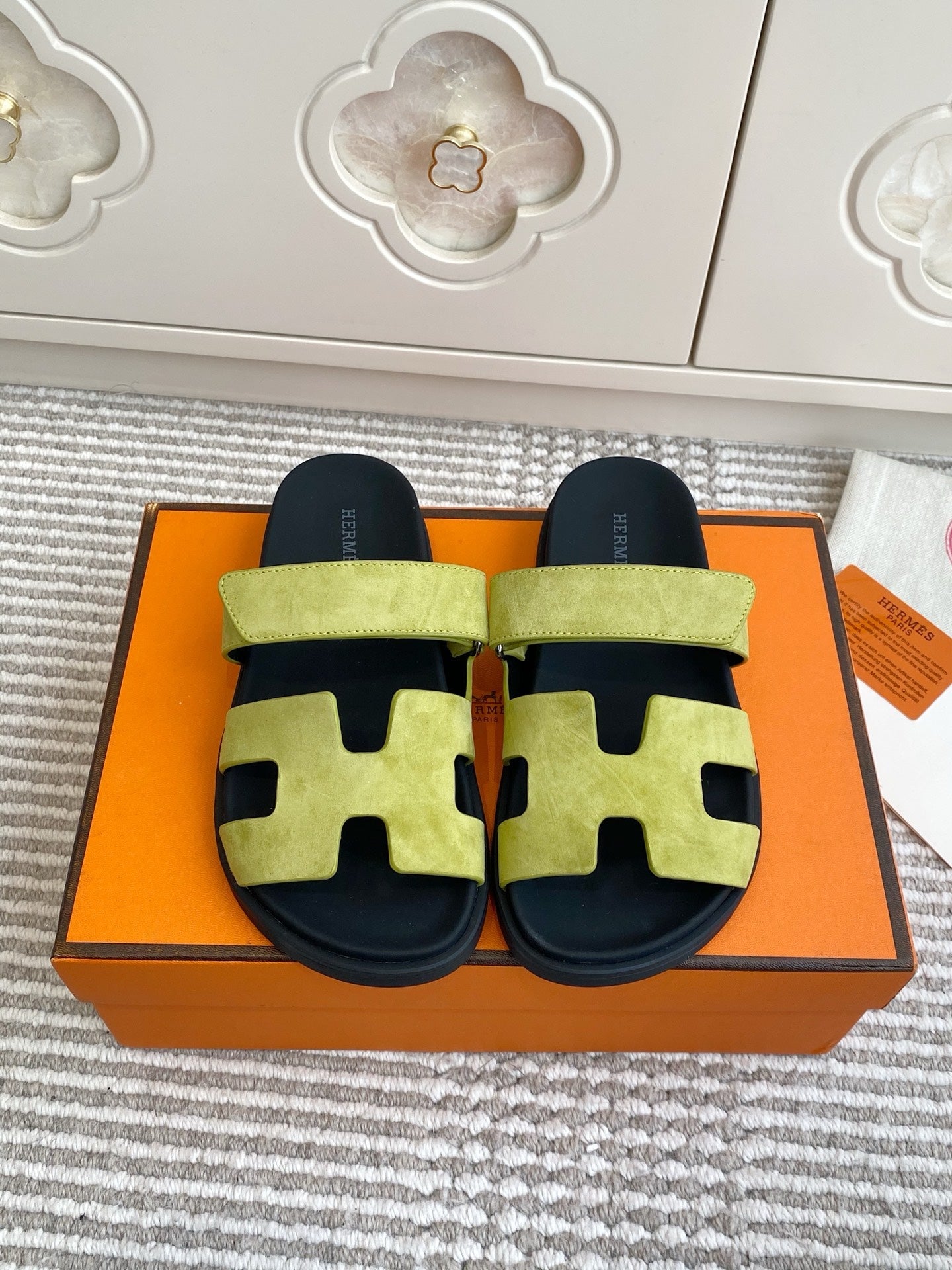 Hermes 2026 Chypre Sandal Suede 595828