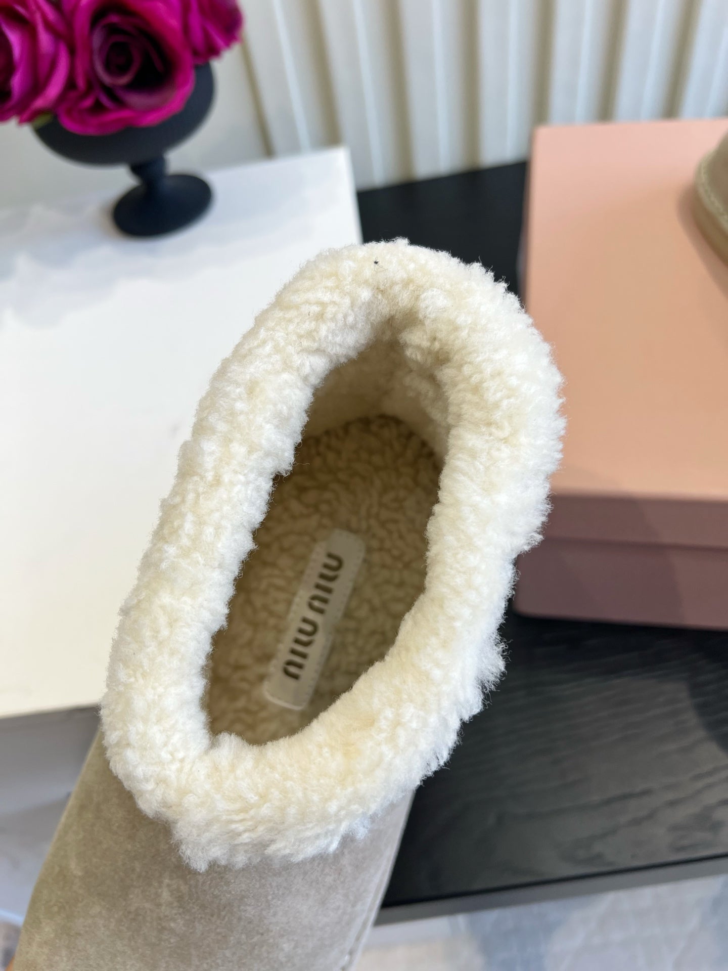 Miu Miu 2026 Snow Ankle Boots Suede 977010