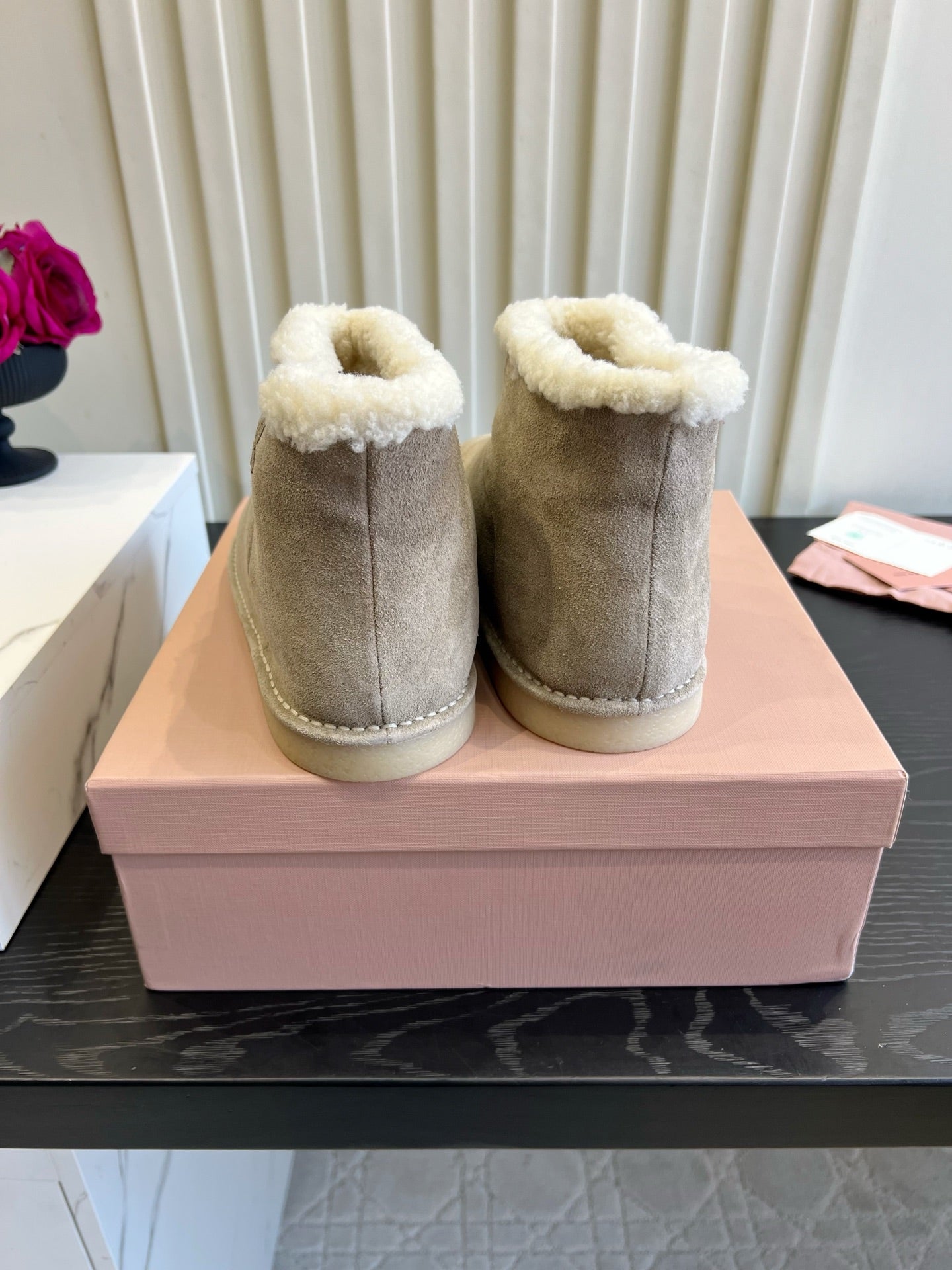 Miu Miu 2026 Snow Ankle Boots Suede 977010