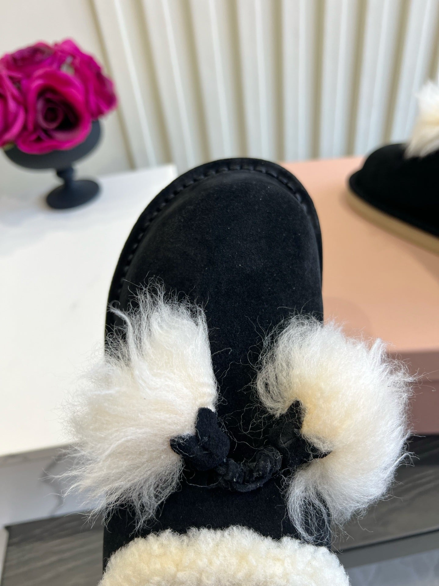 Miu Miu 2026 Snow Boots Black Suede 977013