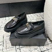 CC Moccasins 30mm In Black Water Dyed Lambskin 143608