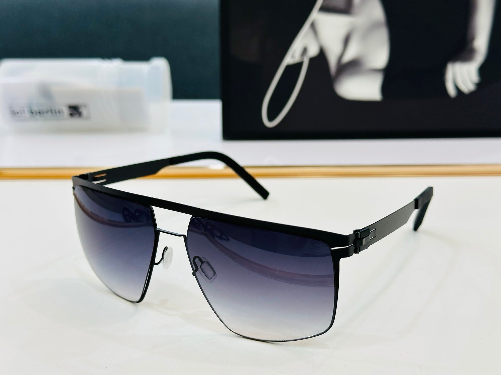 CAT EYE SUNGLASSES 578218 IN METAL