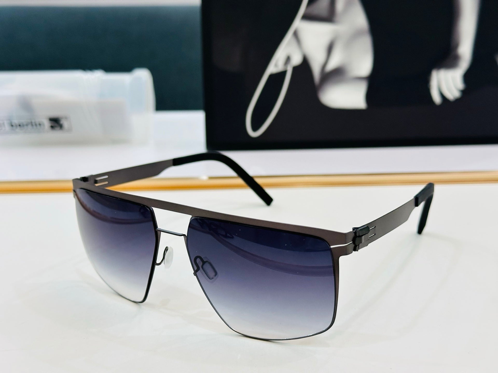 CAT EYE SUNGLASSES 578218 IN METAL