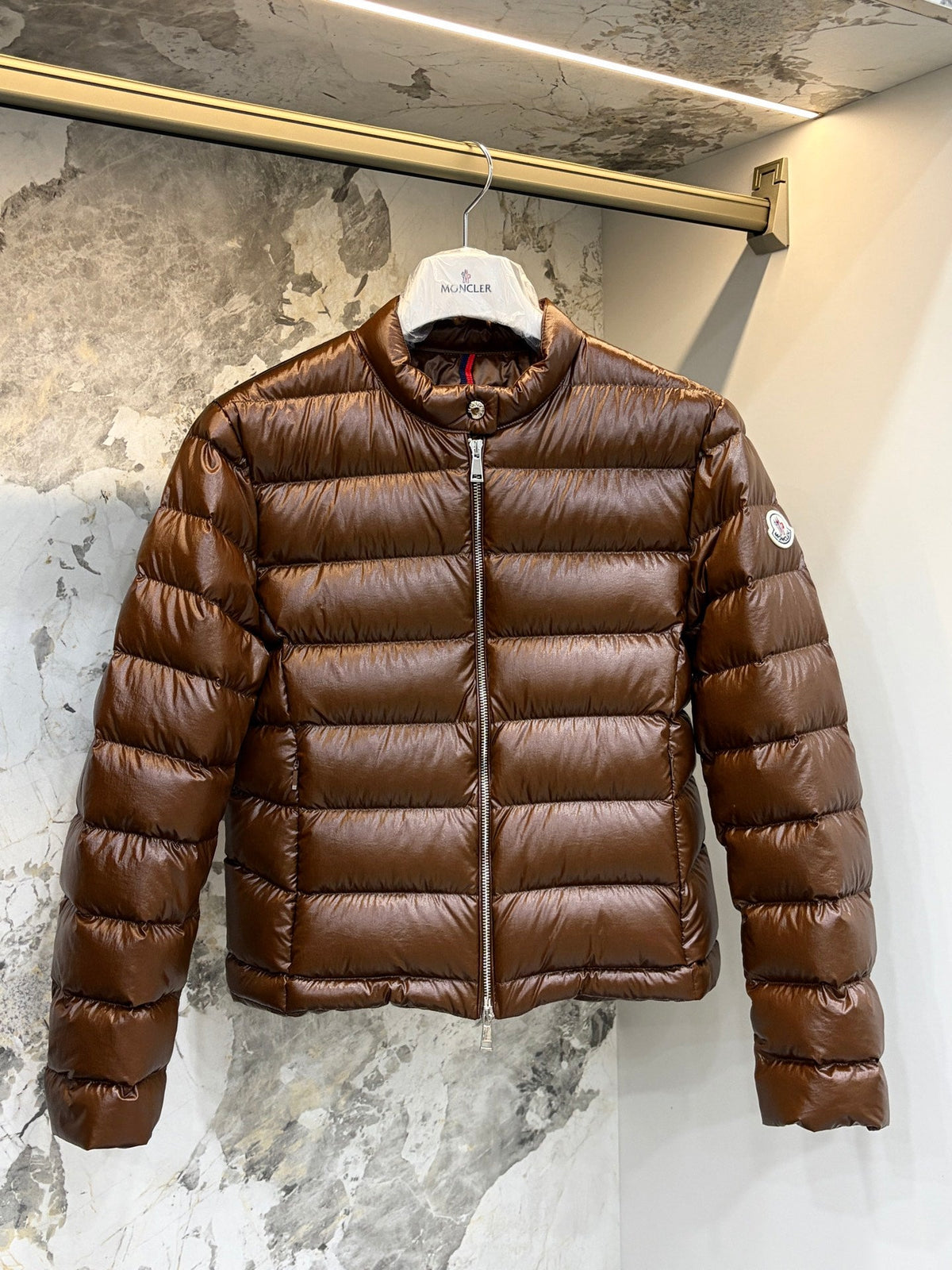 Moncler 2026 Papillon Short Stand Collar Jacket Nylon Down