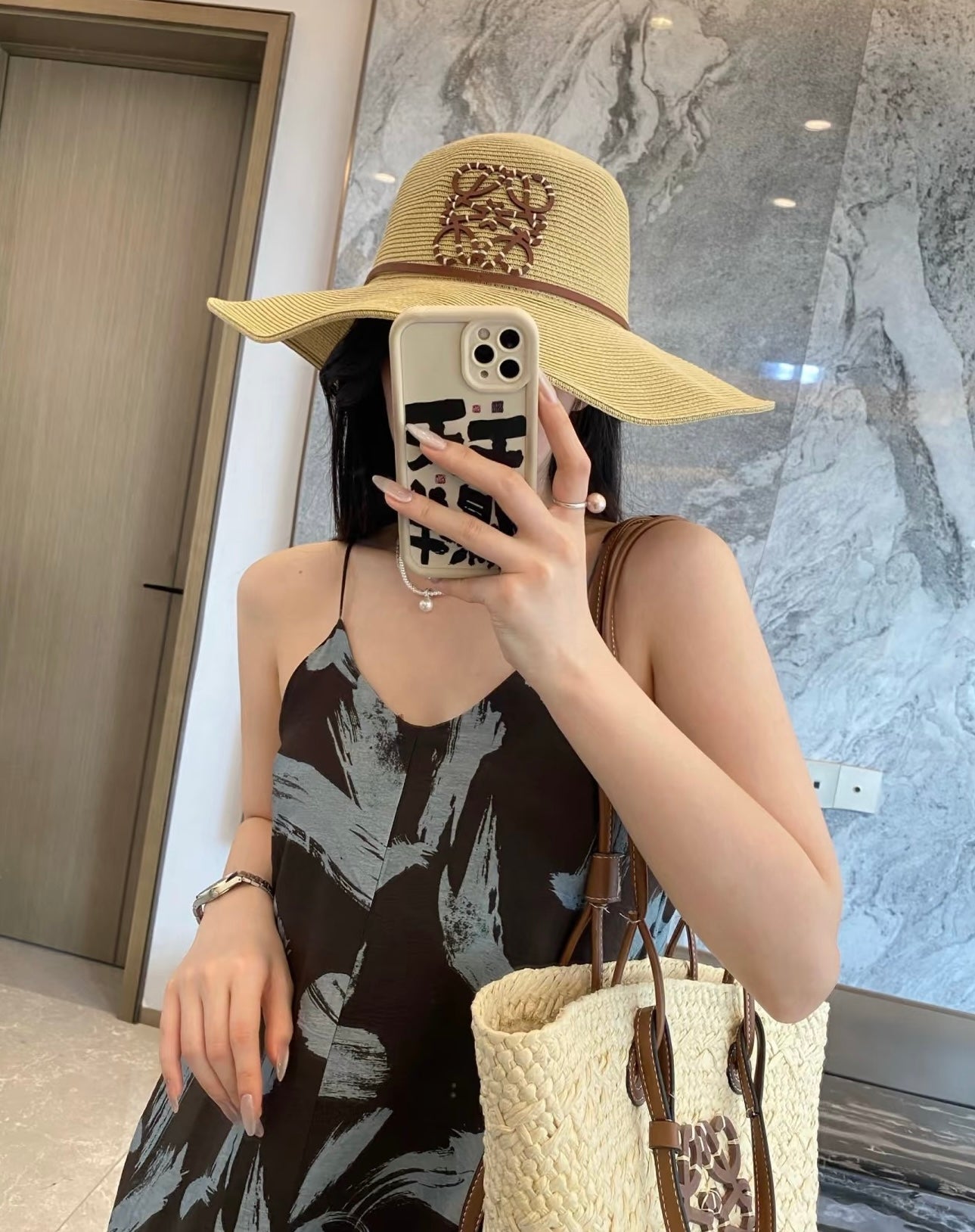 Loewe Oversized Straw Hat 299783
