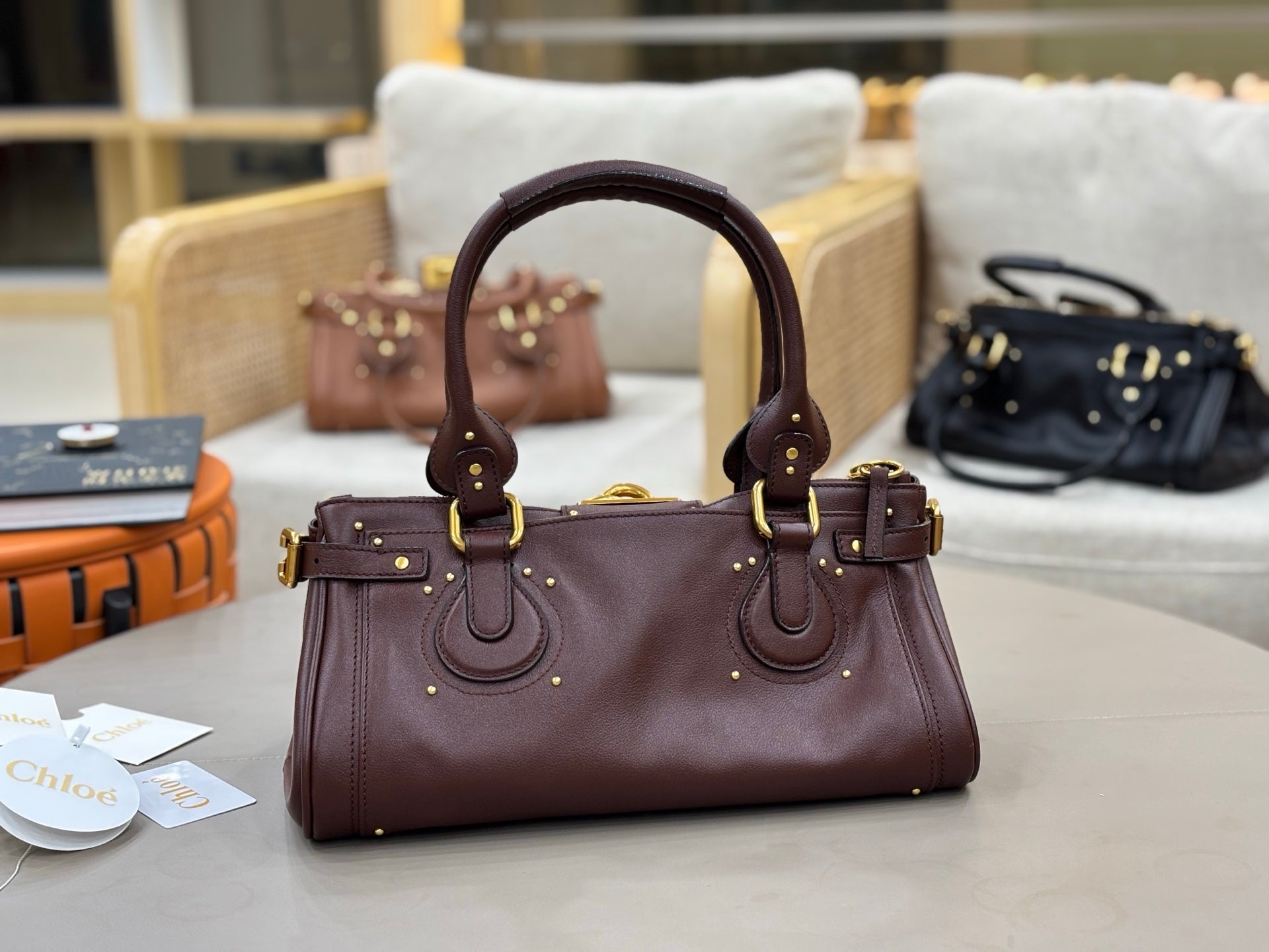 Chloe 2026 Paddington Bag Grenat Leather