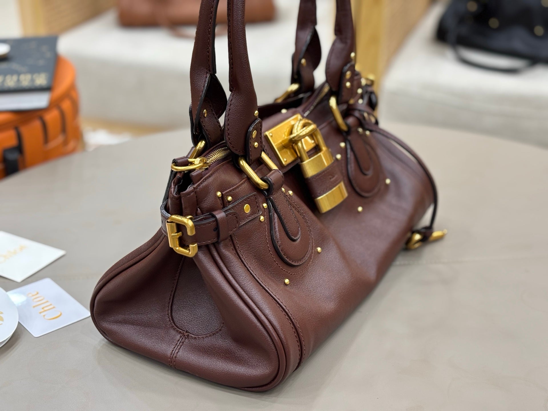 Chloe 2026 Paddington Bag Grenat Leather