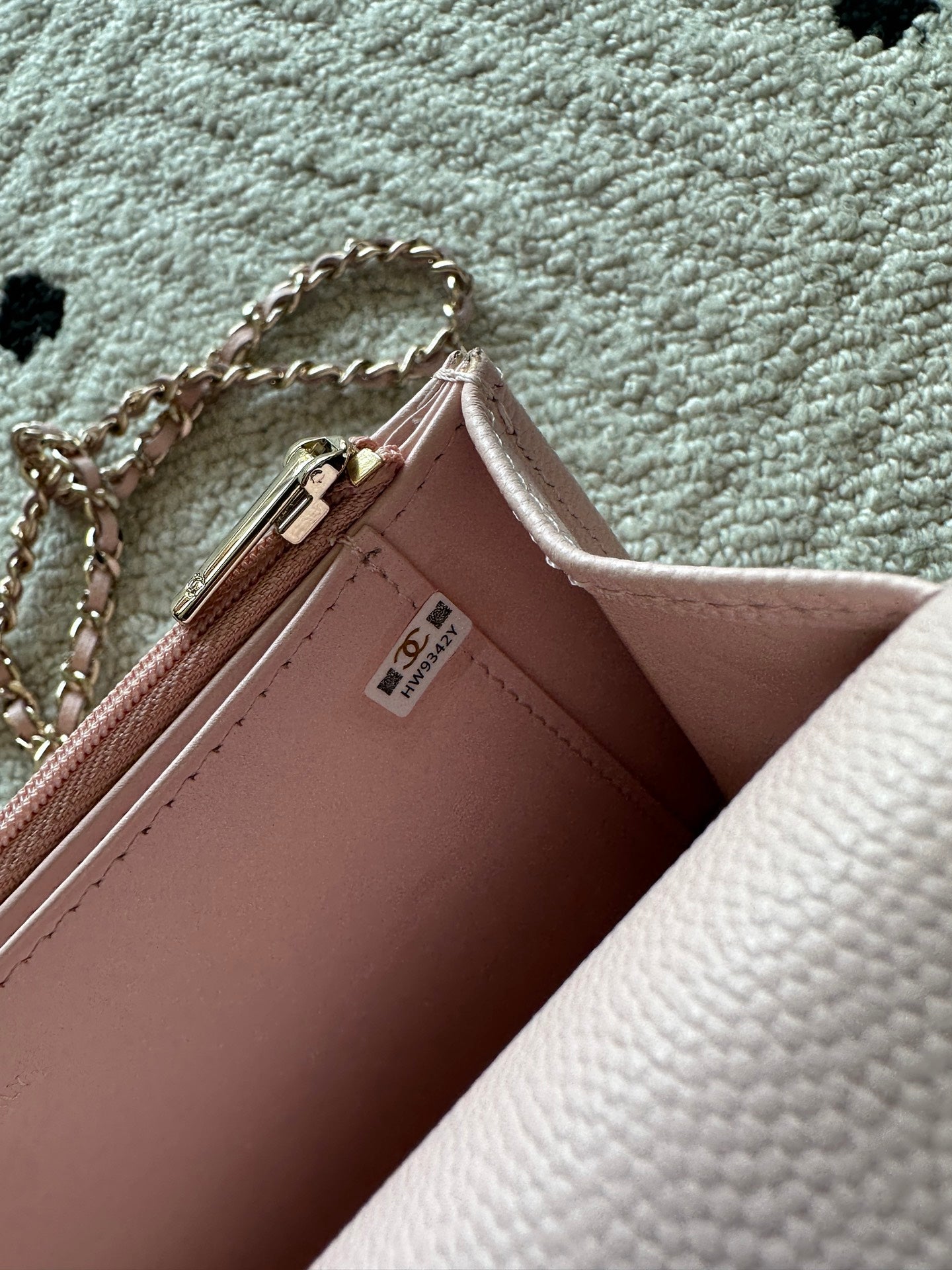 Chanel 2025 Trendy CC Wallet on Chain 19cm Bag Pink Caviar Leather 320290