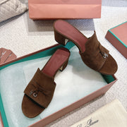 LP 25C Summer Charms Mules 55MM Brown Suede 215029