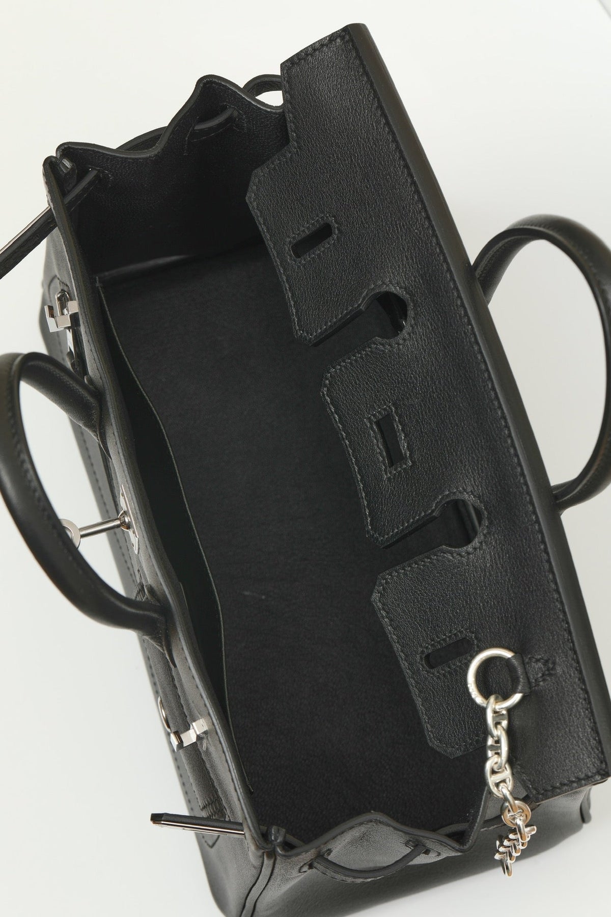 High-end Hermes 2026 Birkin Rock Bag 25cm Black Volupto Calfskin