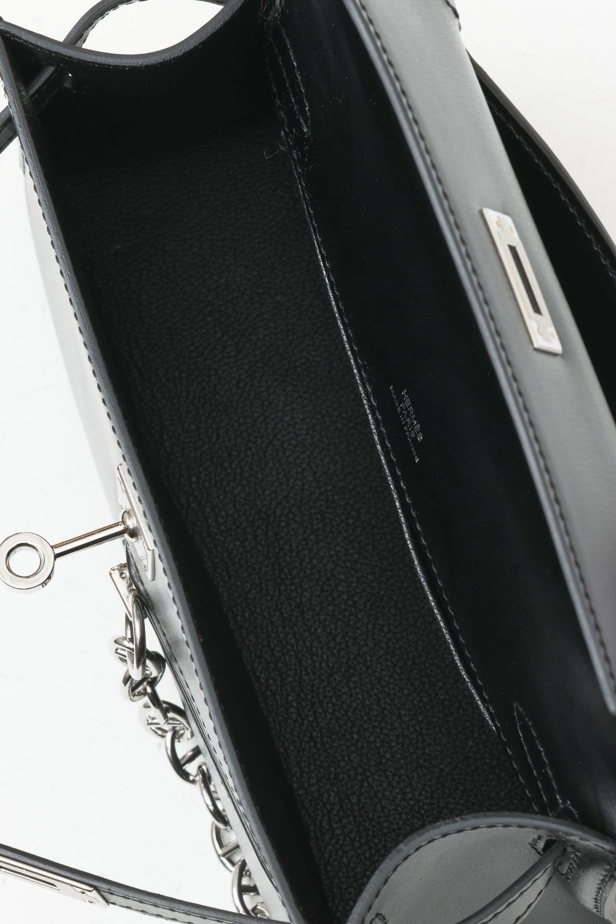 High-end Hermes 2026 Kelly Pochette Rock Bag 22cm Cowhide