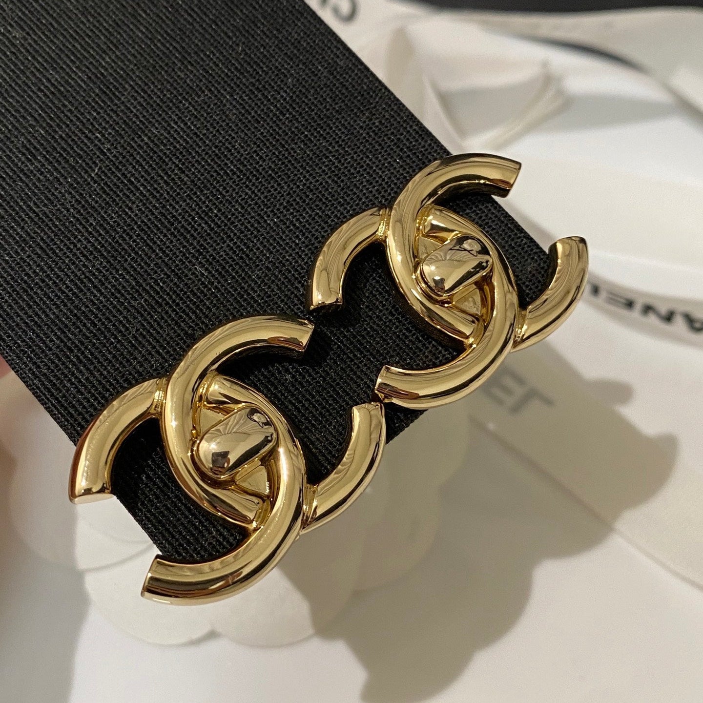 CC Double C Large Backpack Gold Earrings