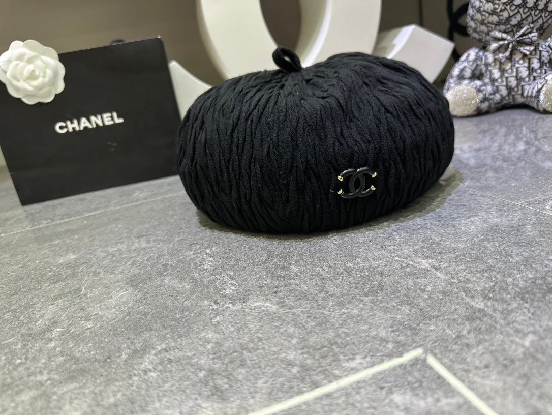 Chanel Lace Ruffled Octagonal Beret 448264