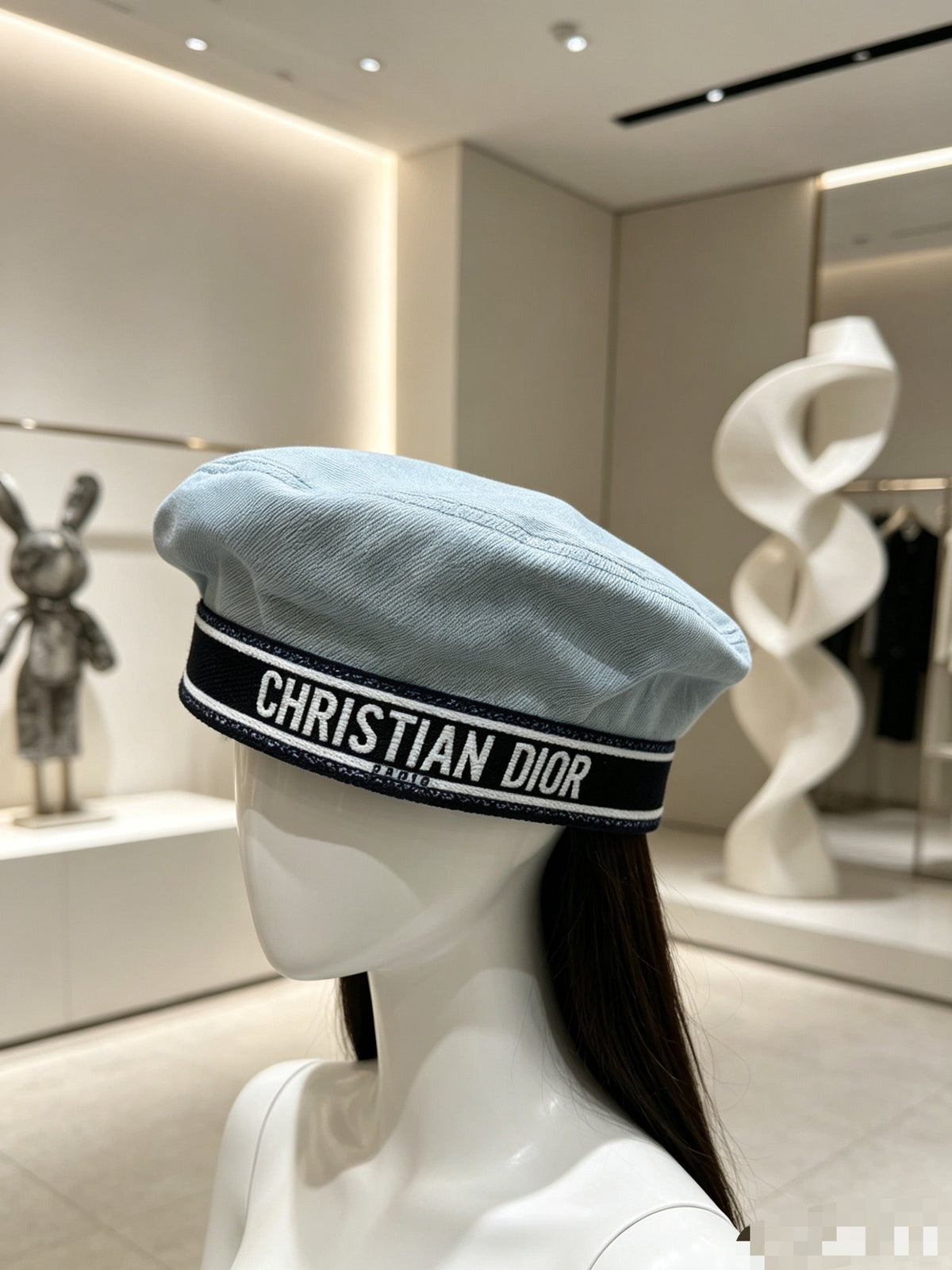 Dior Denim Beret 448261