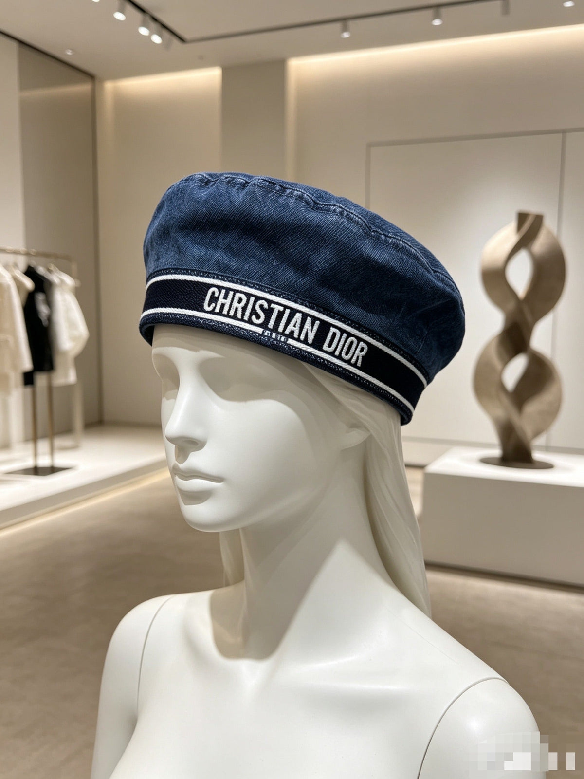 Dior Denim Beret 448261