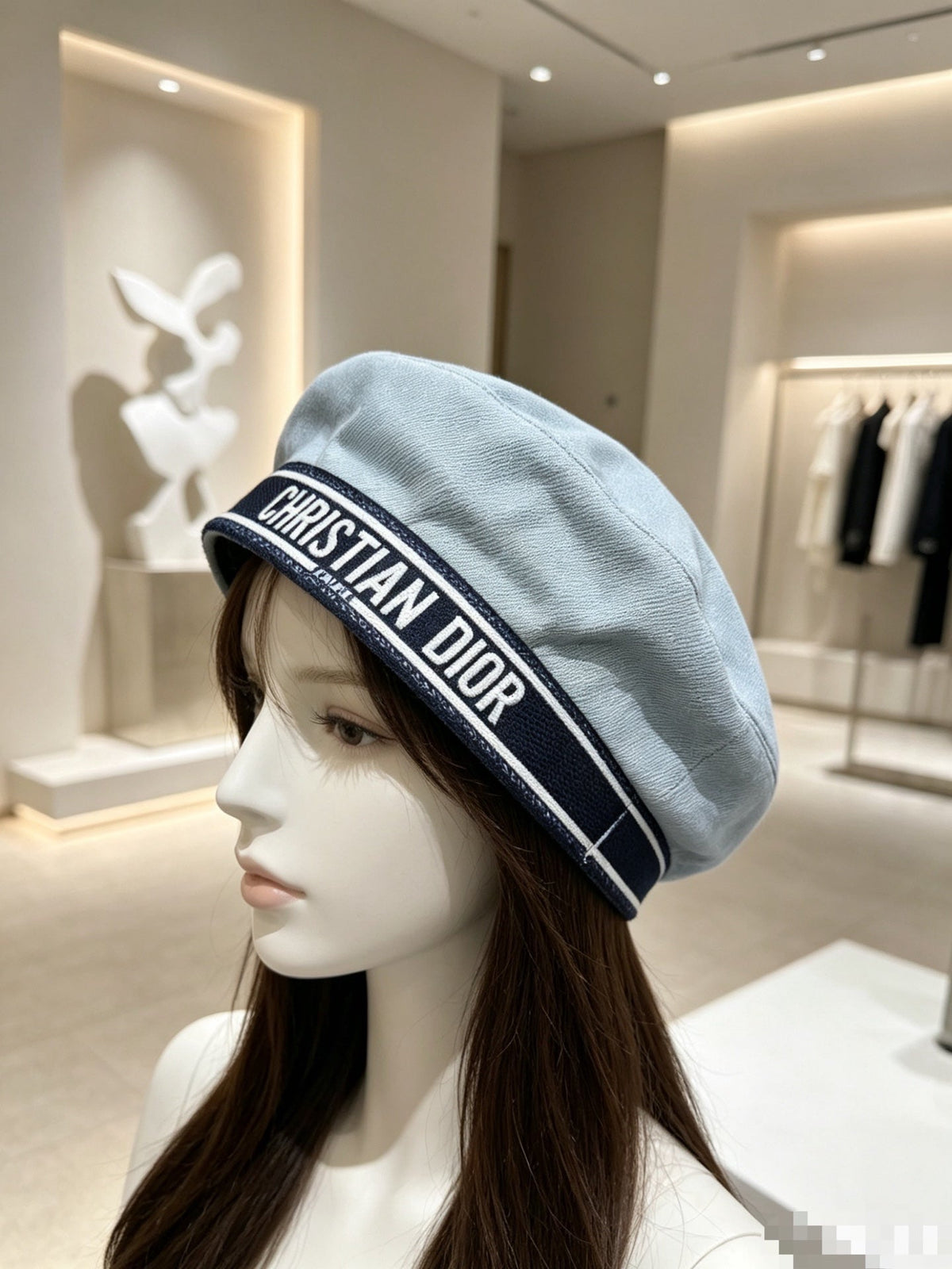 Dior Denim Beret 448261