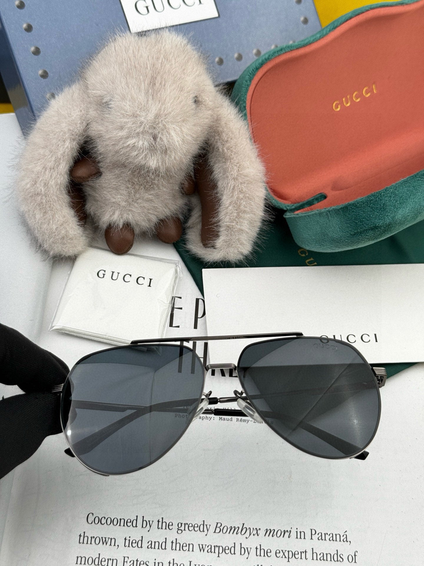 AVIATOR FRAME SUNGLASSES 575760 IN METAL