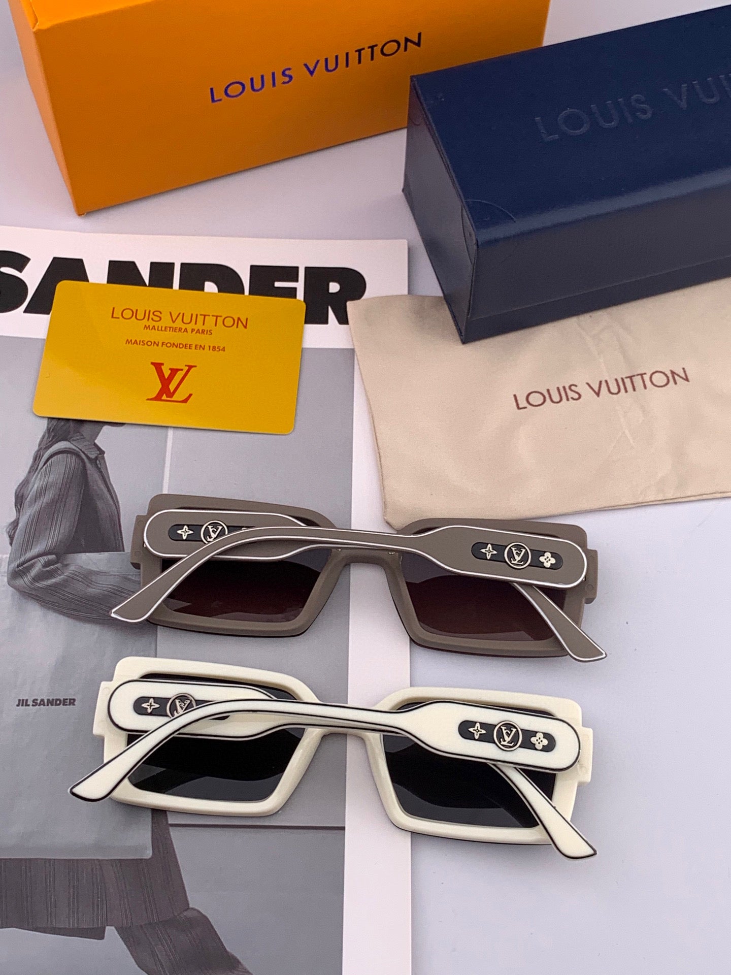 RECTANGLE SUNGLASSES L6771 IN ACETATE