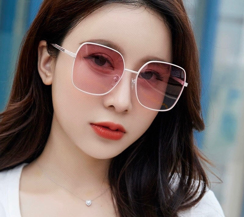 SQUARE FRAME SUNGLASSES G22201 IN METAL