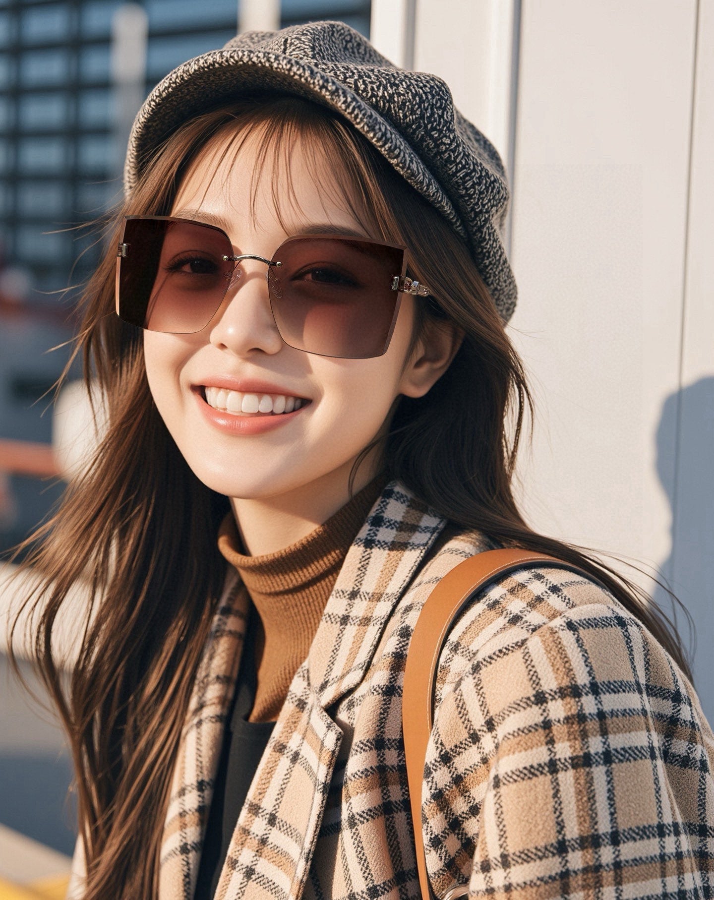 SQUARE SUNGLASS L9612 IN METAL