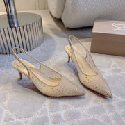 CL Follies Strass 65mm Vanilla Cream Mesh 177137