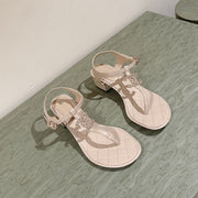 cc sandal 45 beige lambskin