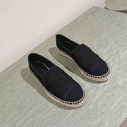 espadrilles black canvas