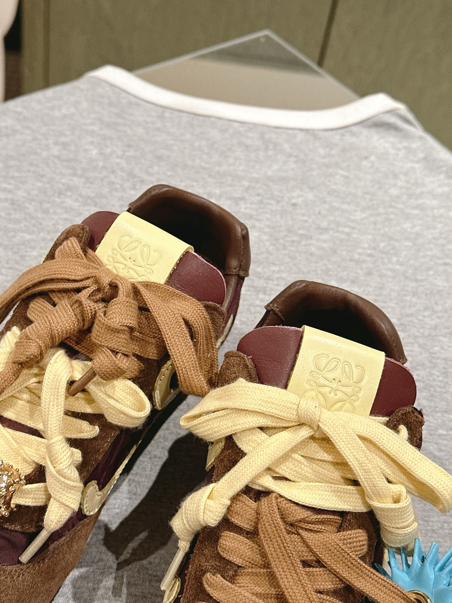 Loewe 2025 Ballet Runner 2.0 Sneaker Brown Suede Nylon Leather 556042