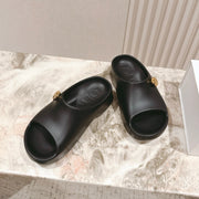 Loewe Foam Pebble Slide Black Rubber 306796