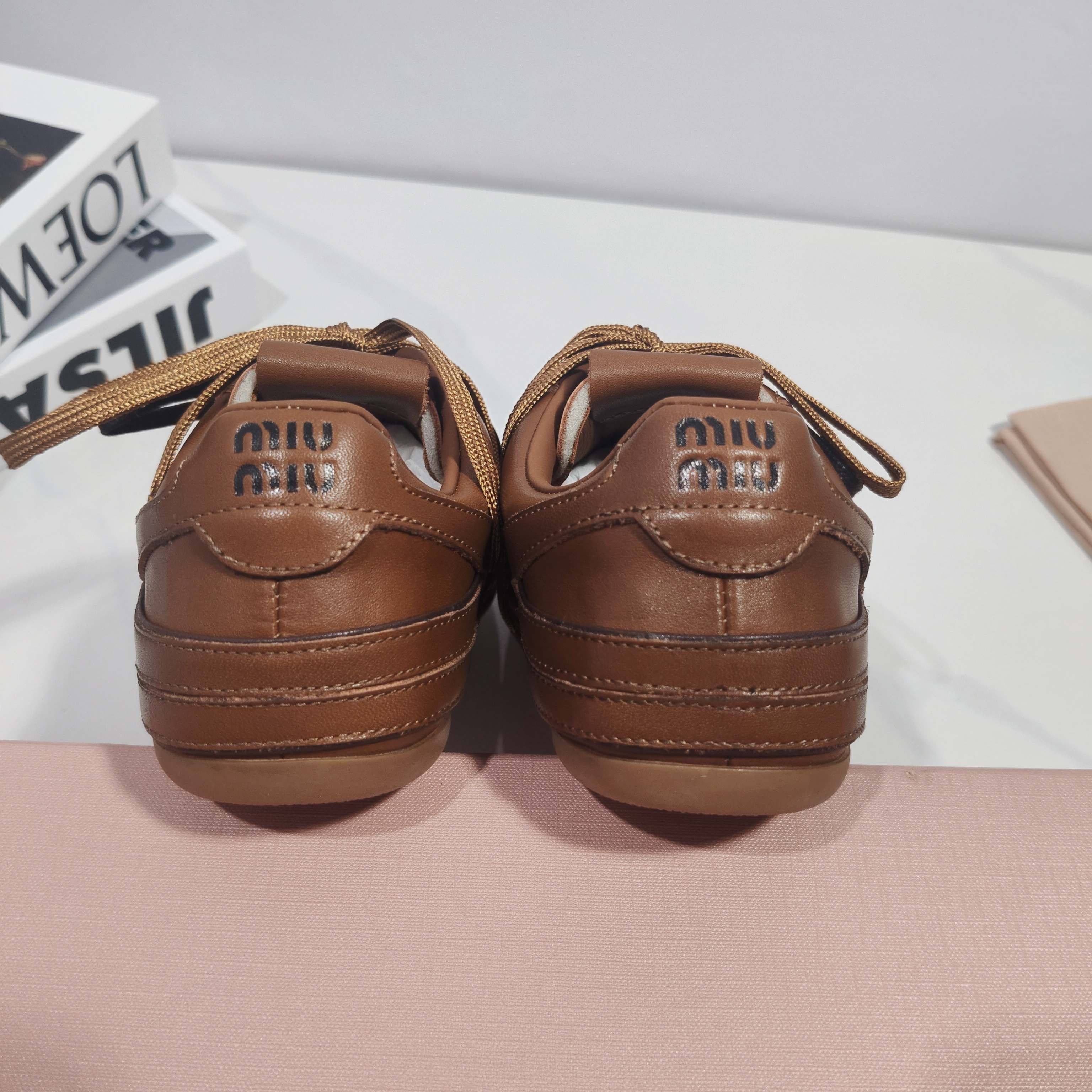 Miumiu 2026 Buckle Sneaker Leather 953679