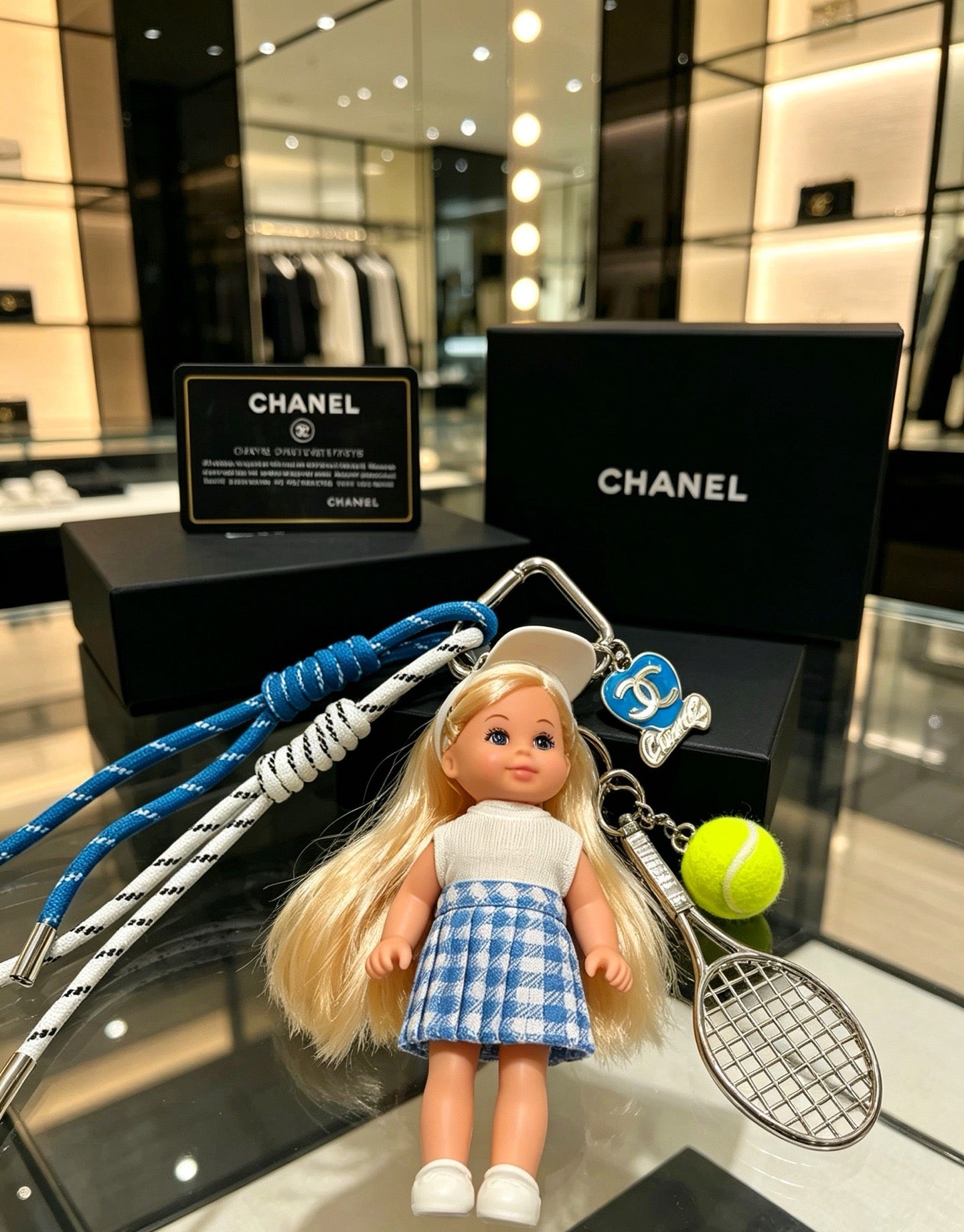 Chanel Tennis-themed Doll Bag Charm