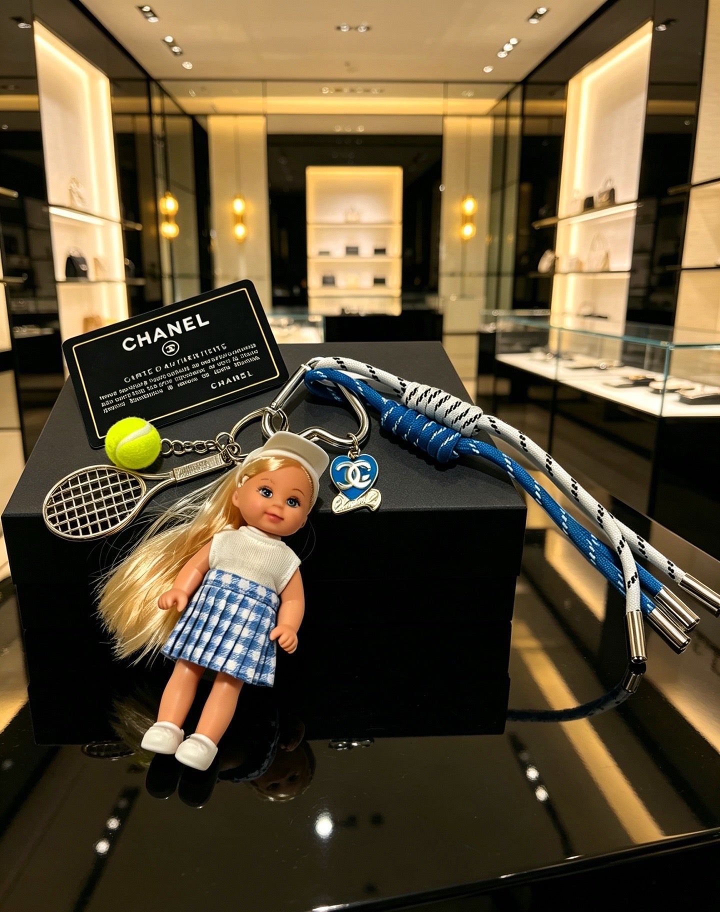 Chanel Tennis-themed Doll Bag Charm