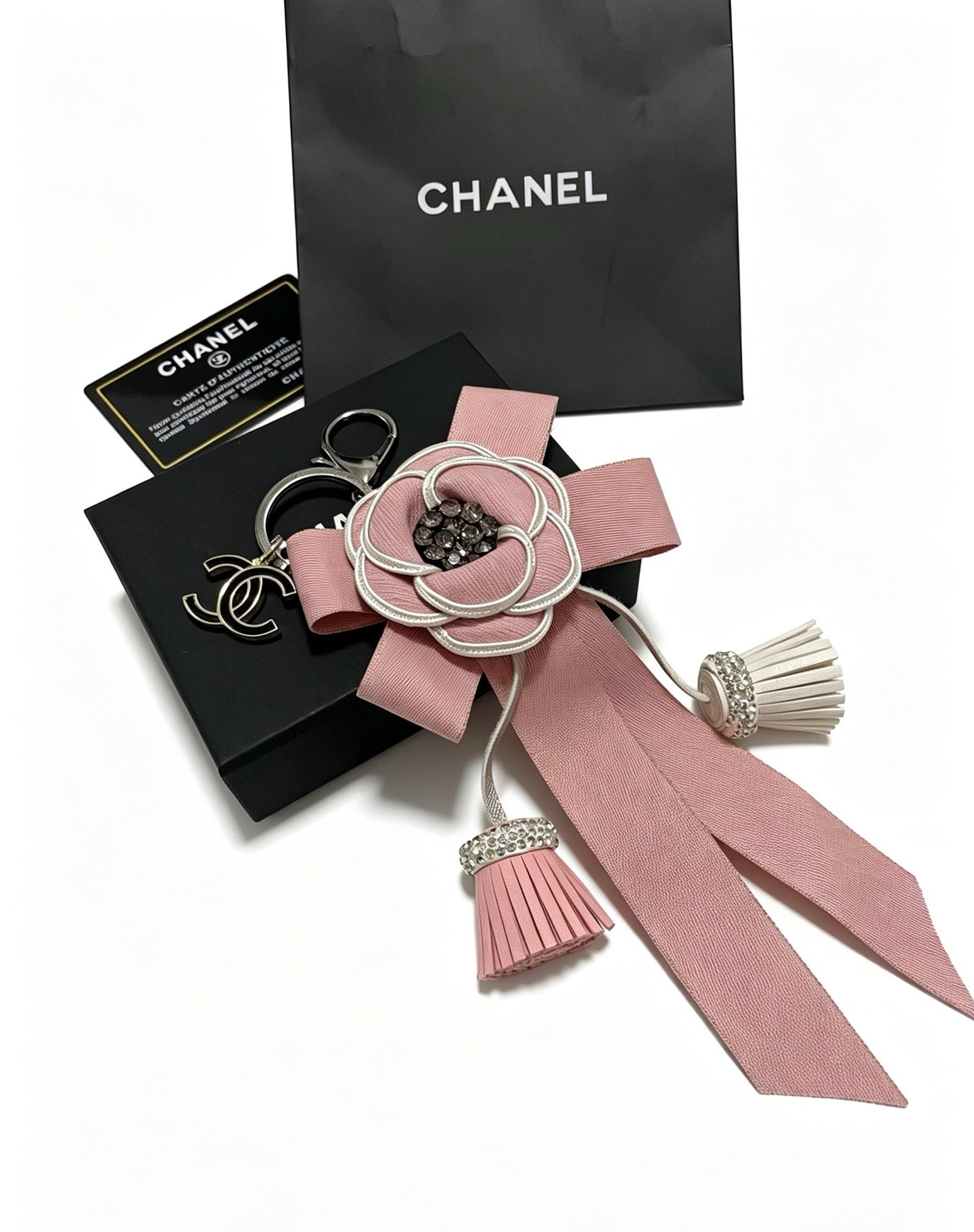 Chanel Camellia Ribbon Charm