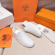 HM Men's 25 Lucky Slip-on White Calfskin 713106